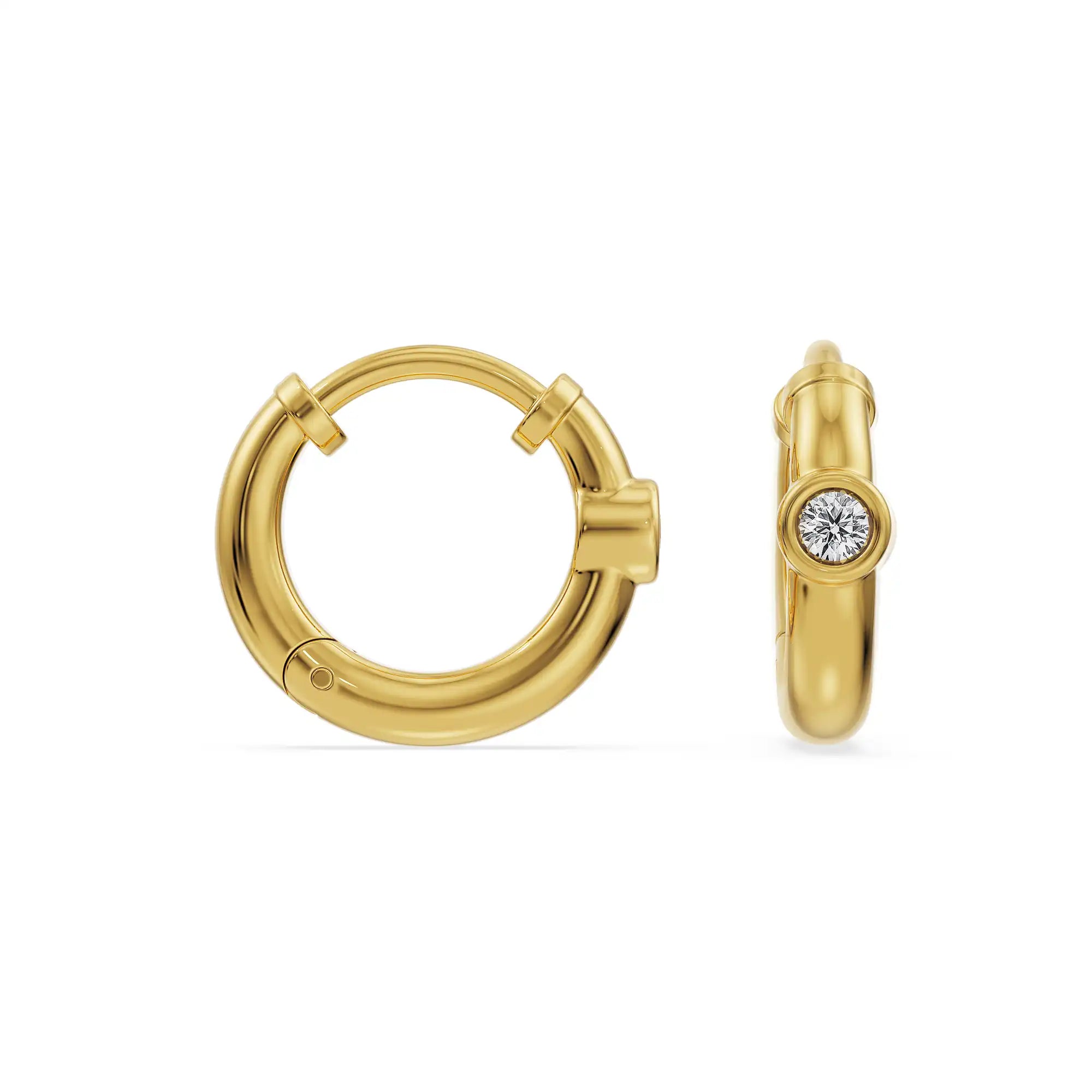 Tiny Tots Lab Grown Diamond Hoops