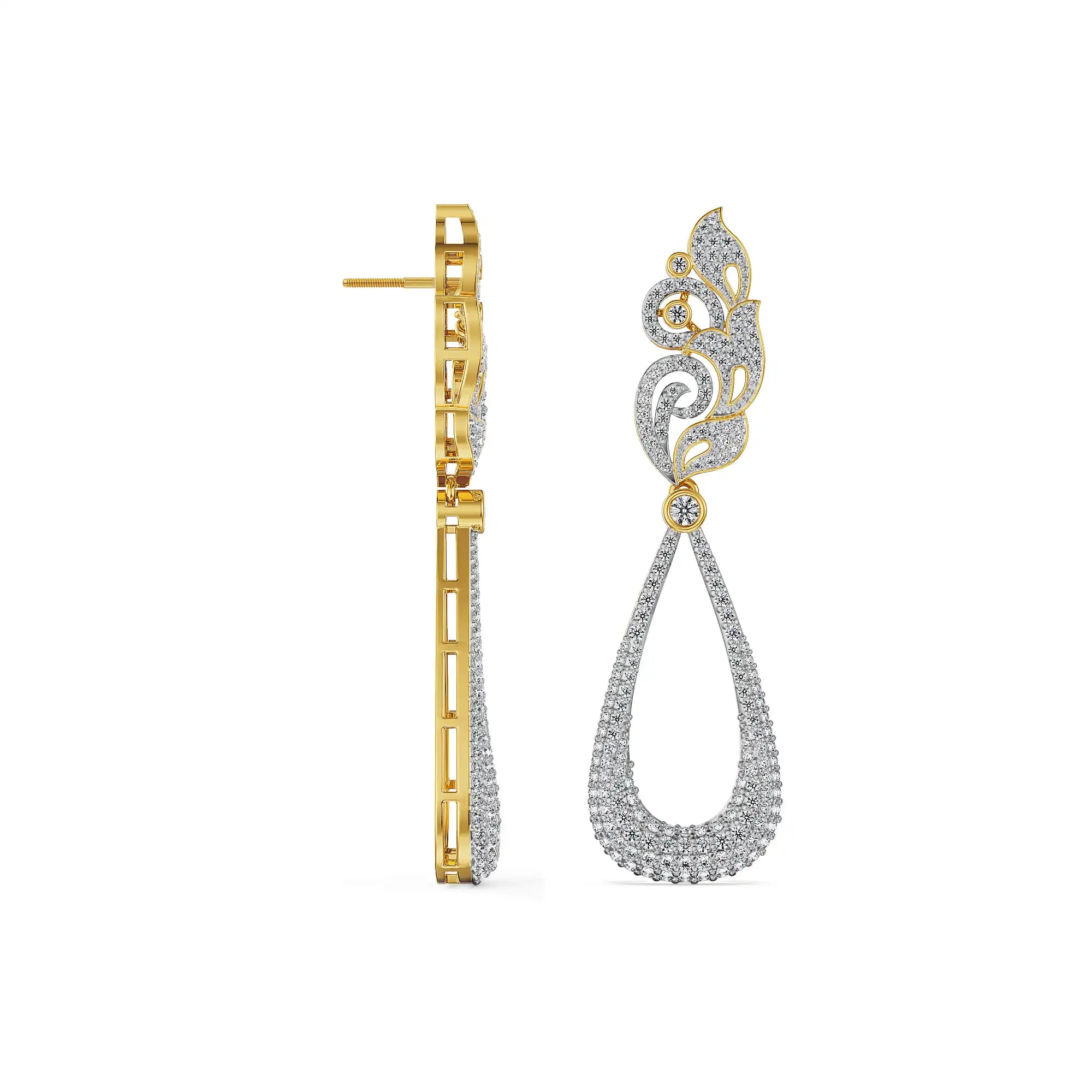 Mist Drop Lab Grown Diamond Earrings