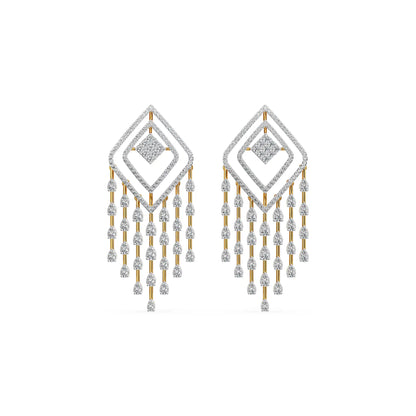 Chime Tassle Lab Grown Diamond Chandelier Earrings