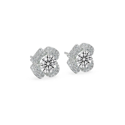 Floret Hearts & Arrows Lab Grown Diamond Earring