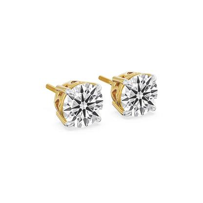 Brilliance Round Lab Grown Diamond Studs
Side view