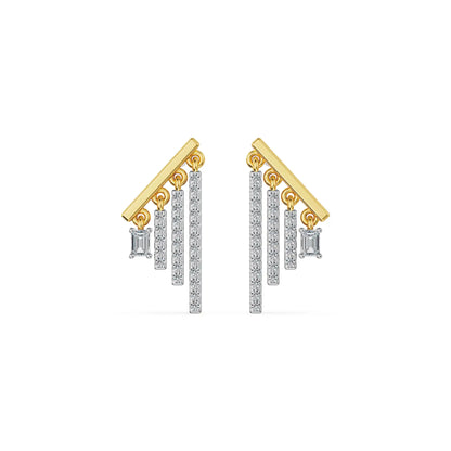 Linear Lab Grown Diamond Earrings