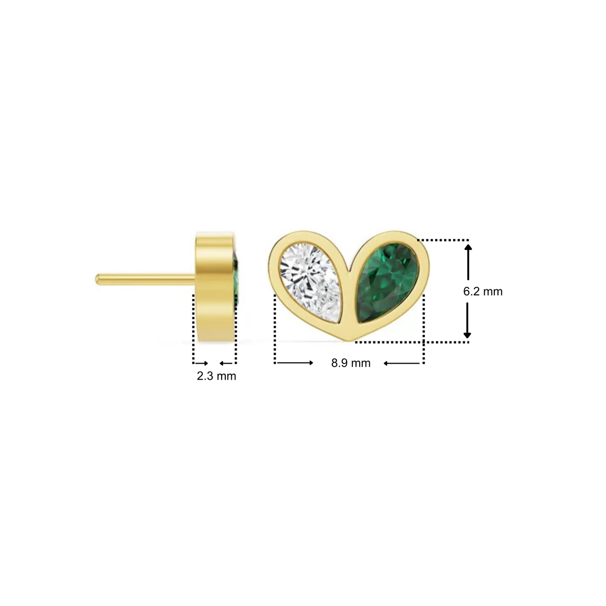 Toi et Moi Lab Grown Diamond Earring