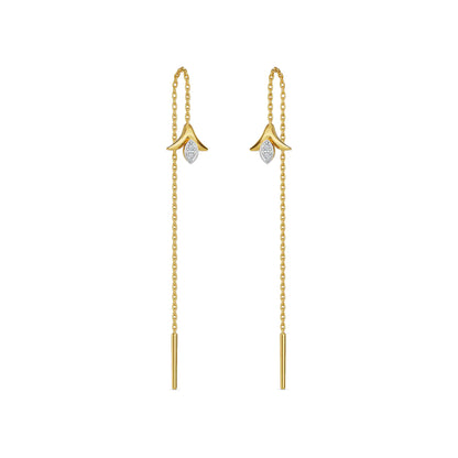 Emerald Fanfare Sui Dhaga Lab Diamond Earrings
Prospective View