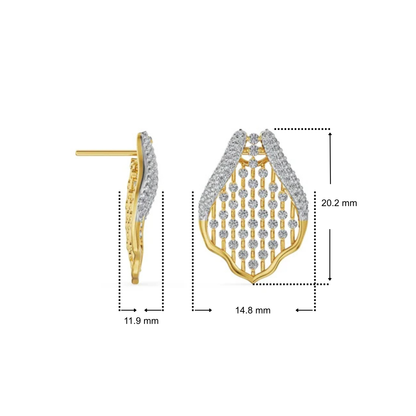 Honeycomb Glow Lab Grown Diamond Earrings