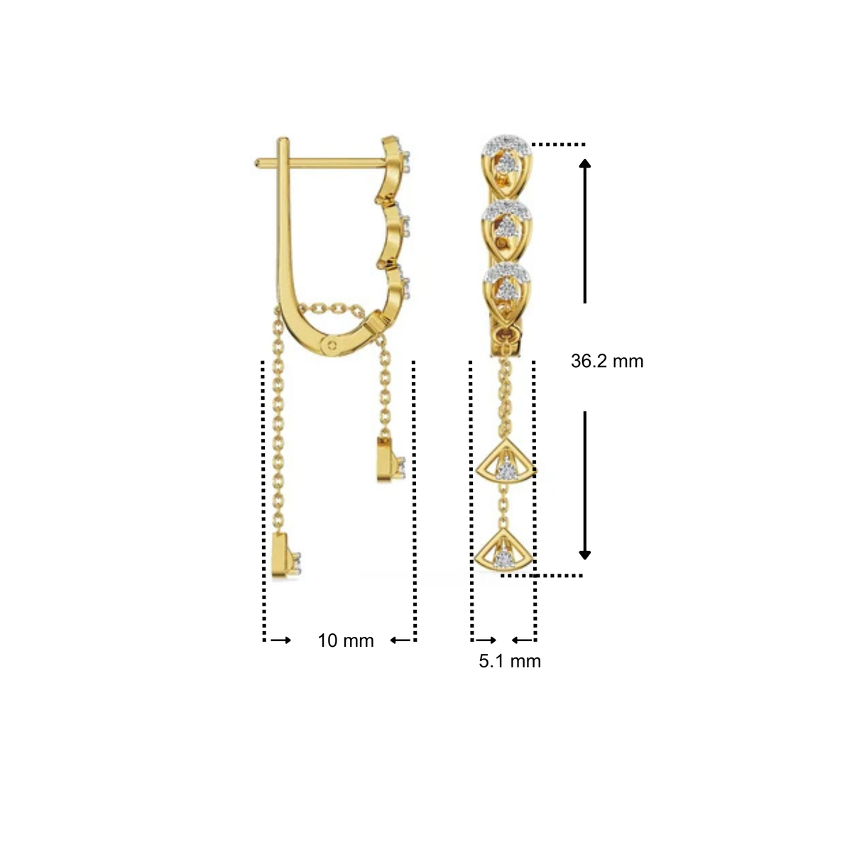 Flirt and Flow Lab Grown Diamond Earrings