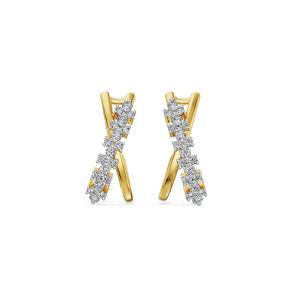 Spiral Crush Lab Grown Diamond Earrings