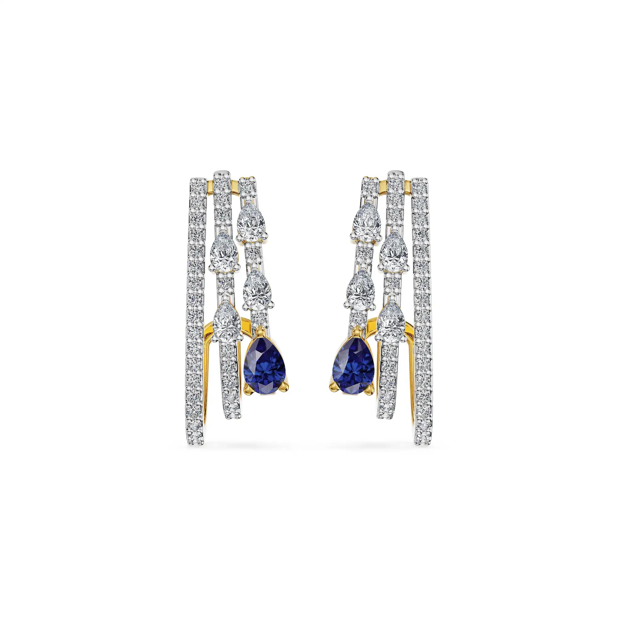 Rhythmic Flow Lab Grown Diamond Earrings