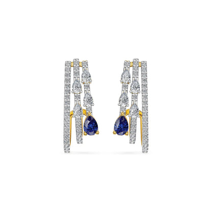 Rhythmic Flow Lab Grown Diamond Earrings