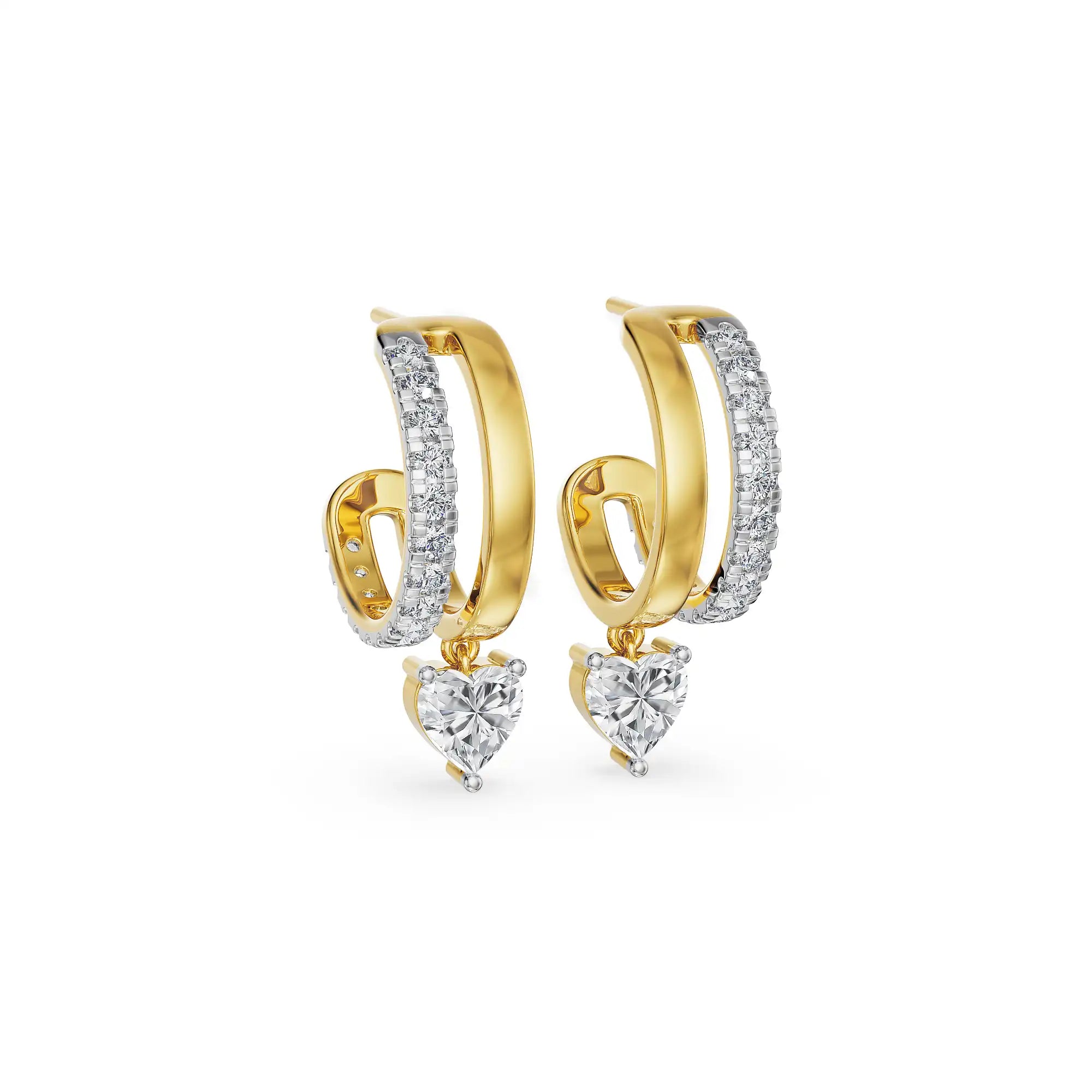 Subtle Sway Lab Grown Diamond Hoops