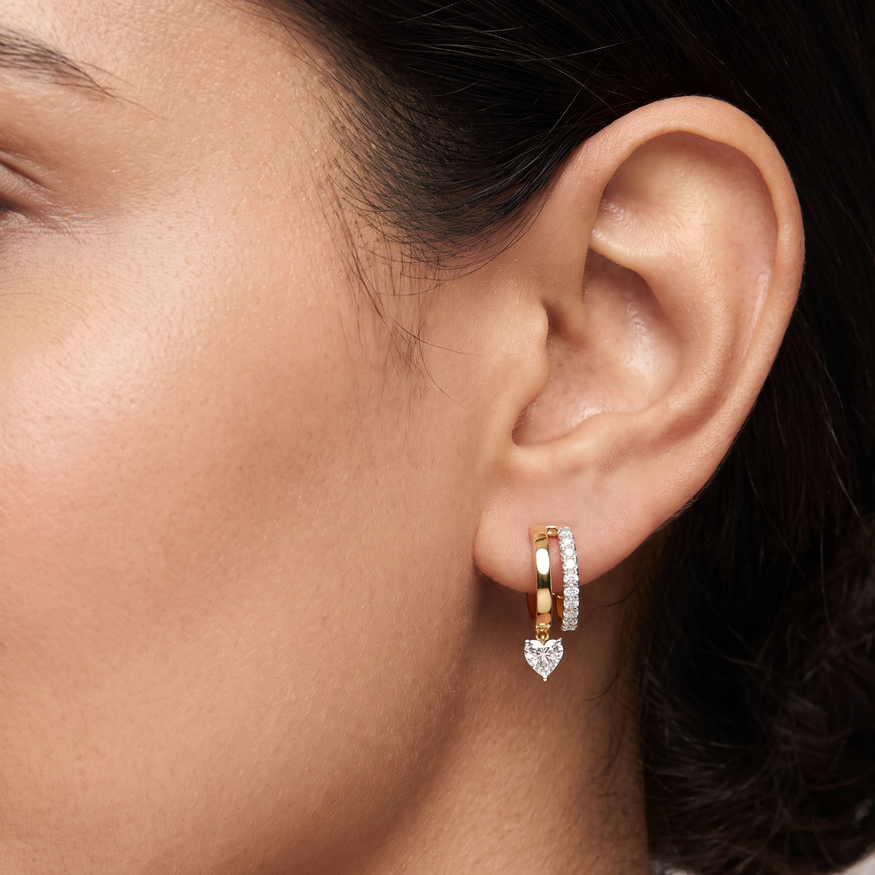 Subtle Sway Lab Grown Diamond Hoops