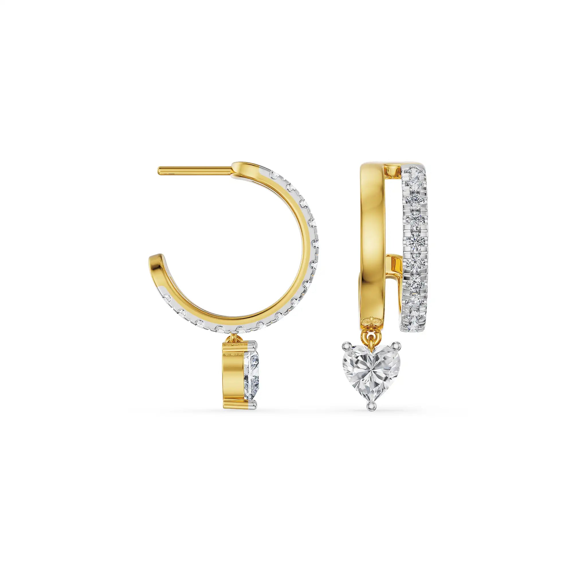 Subtle Sway Lab Grown Diamond Hoops