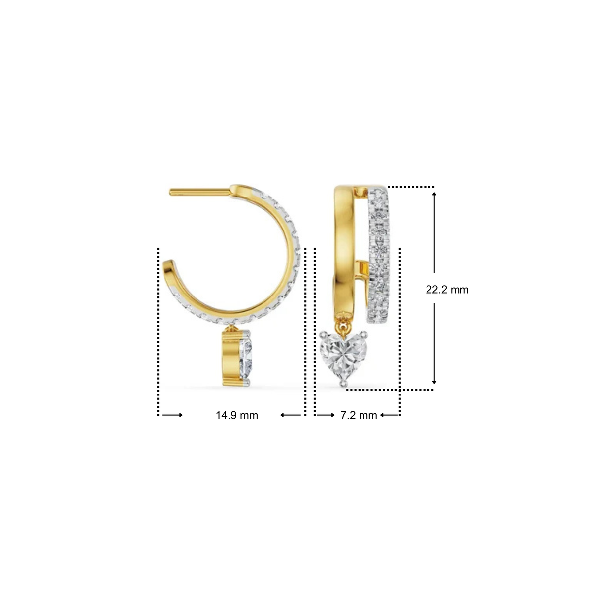 Subtle Sway Lab Grown Diamond Hoops