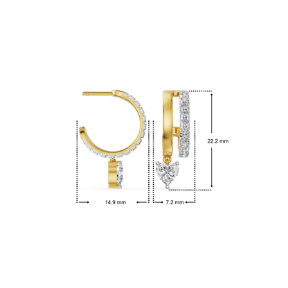 Subtle Sway Lab Grown Diamond Hoops