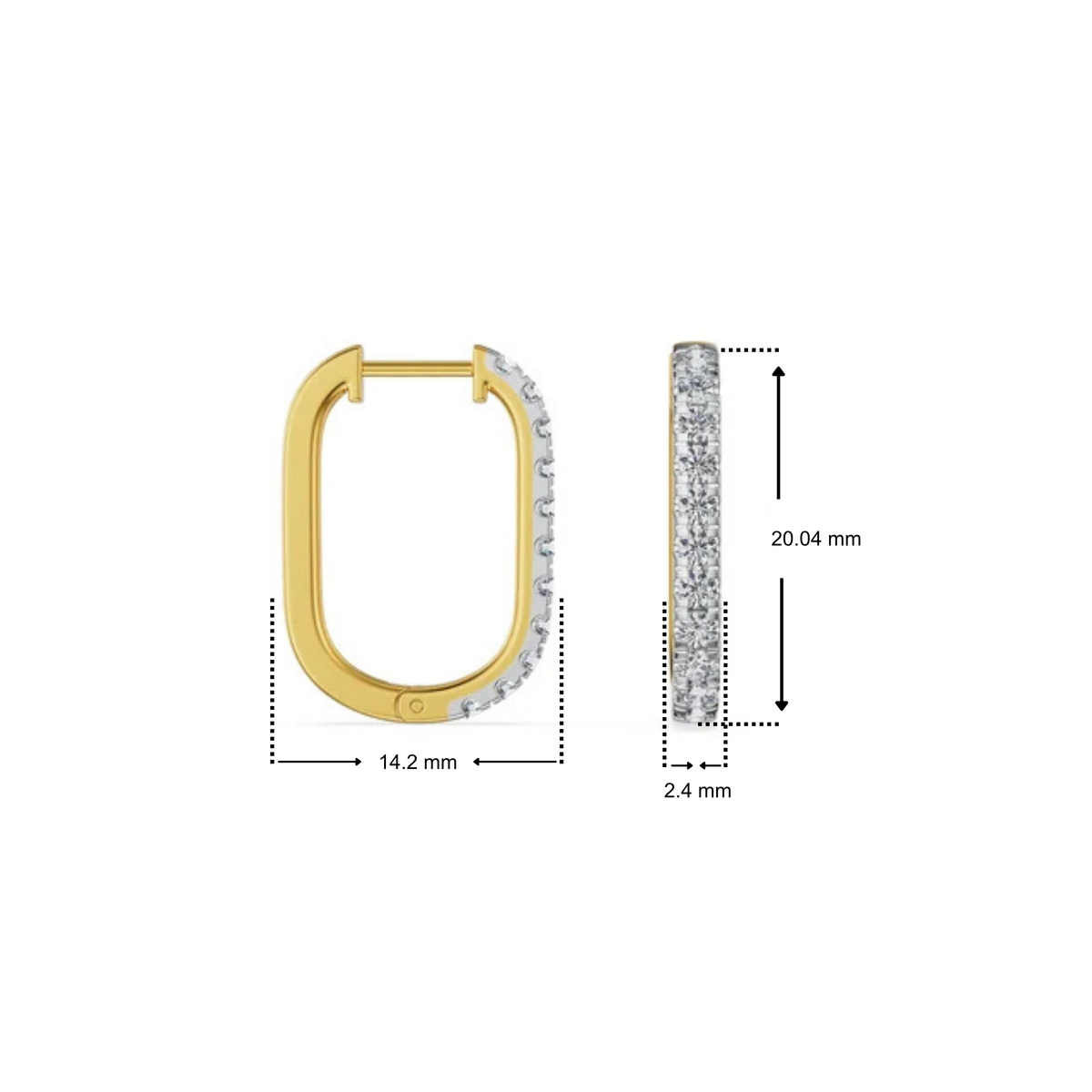 Classic Lab Grown Diamond Hoops