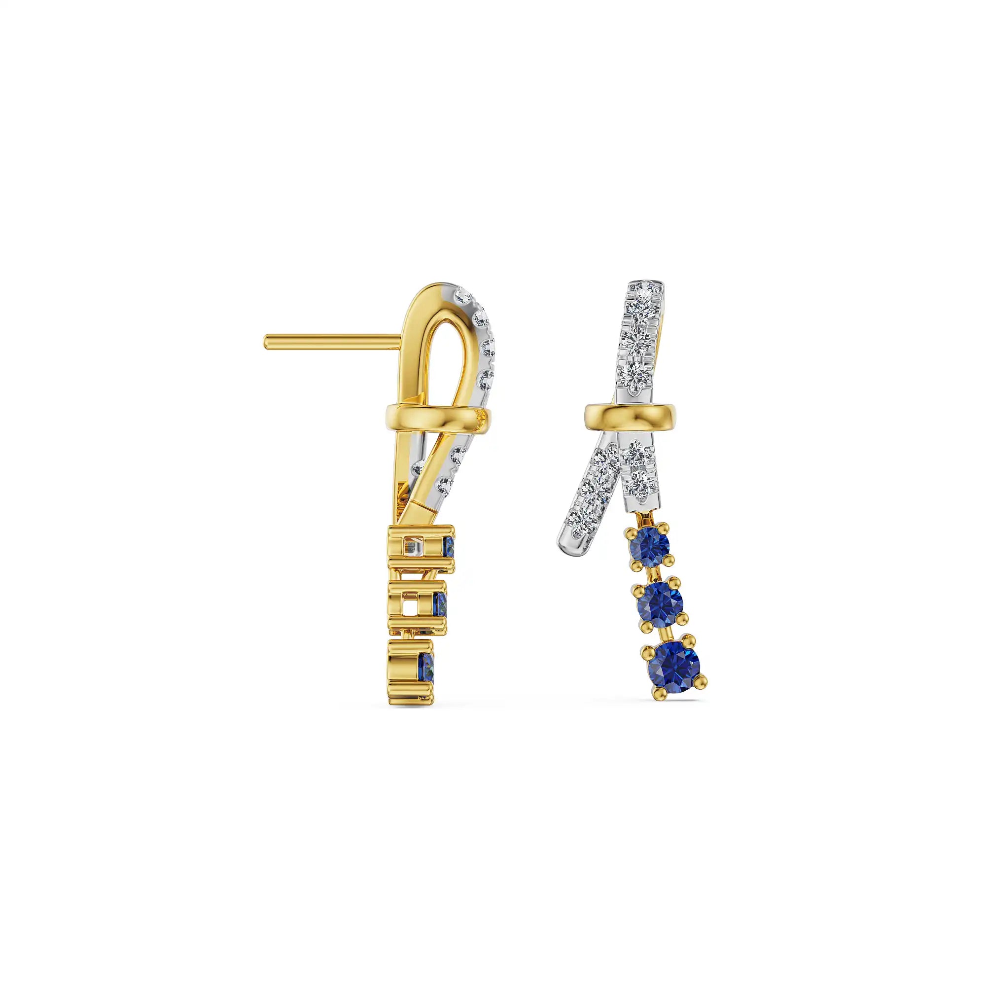 Blue Knot Lab Grown Diamond Earrings