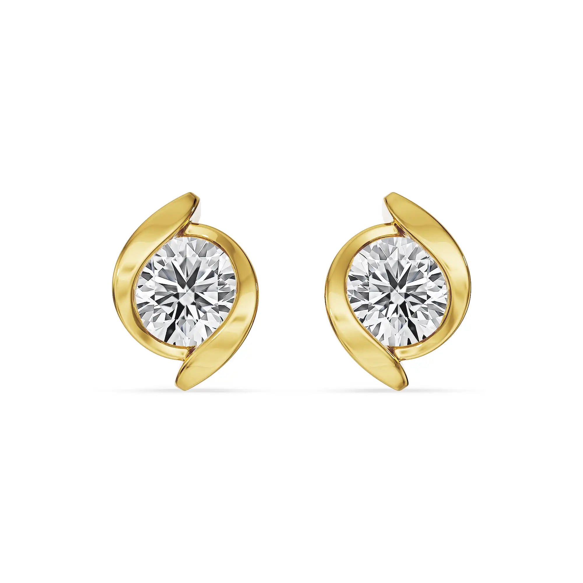 0.5 CT Aurelia Curve Lab Grown Diamond Studs