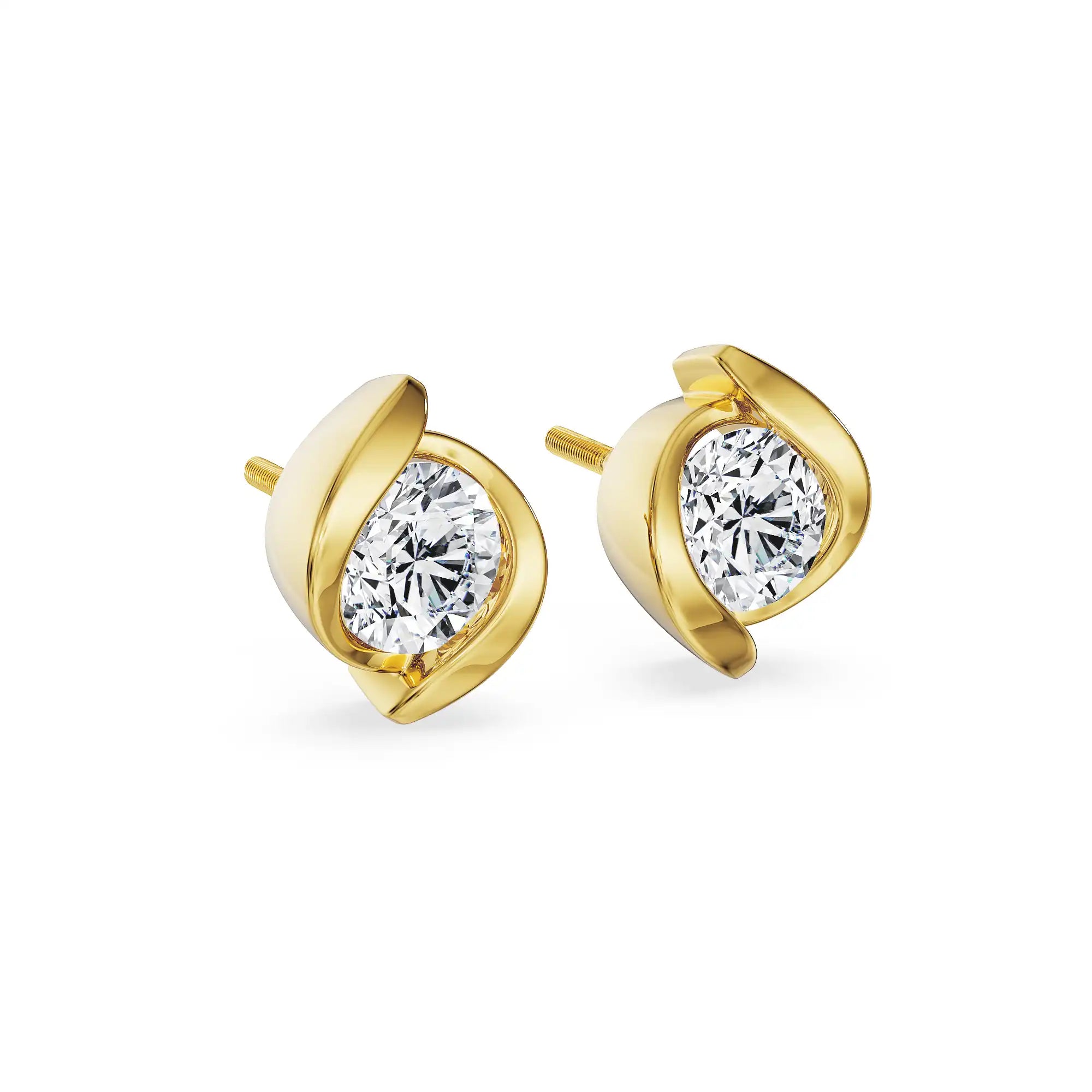0.5 CT Aurelia Curve Lab Grown Diamond Studs