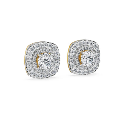 Orbit Halo Lab Grown Diamond Studs