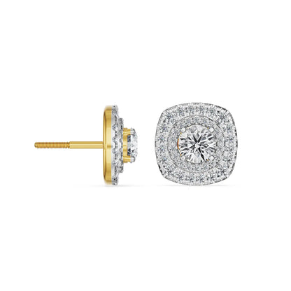 Orbit Halo Lab Grown Diamond Studs