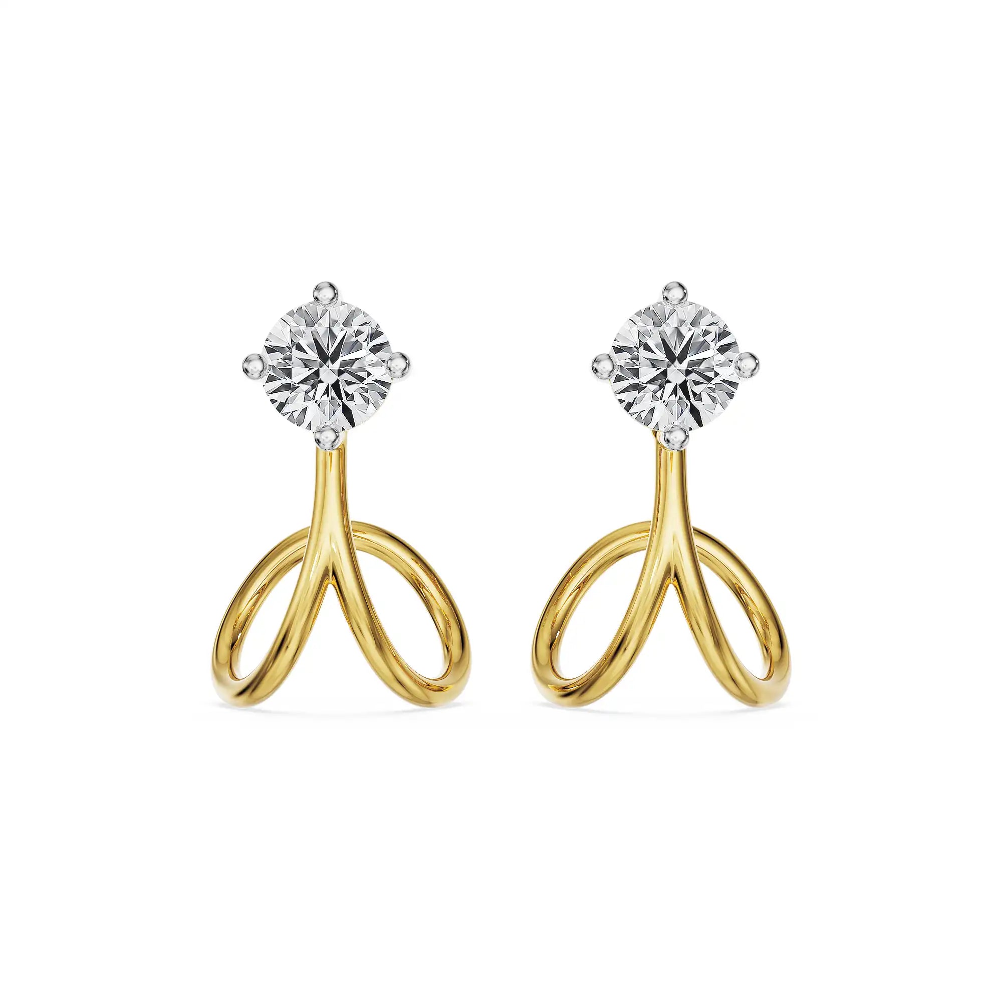 Twirl Grace Lab Grown Diamond Studs