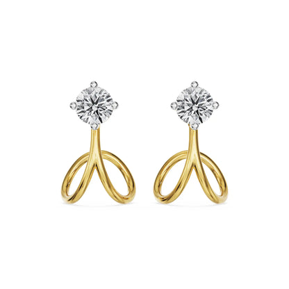 Twirl Grace Lab Grown Diamond Studs
