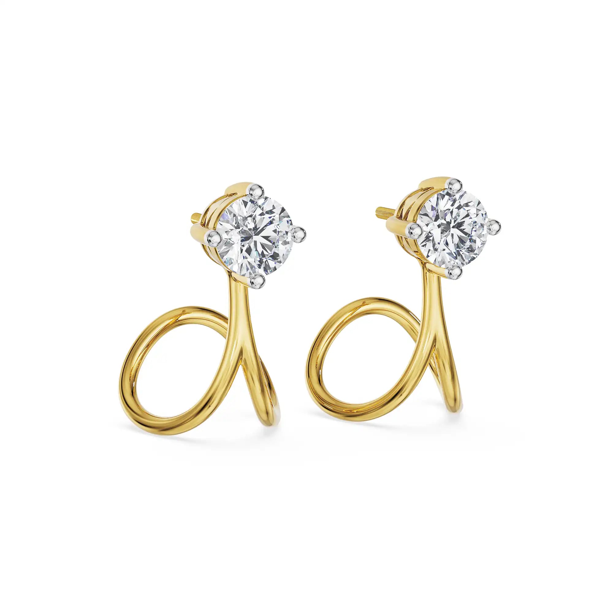 Twirl Grace Lab Grown Diamond Studs