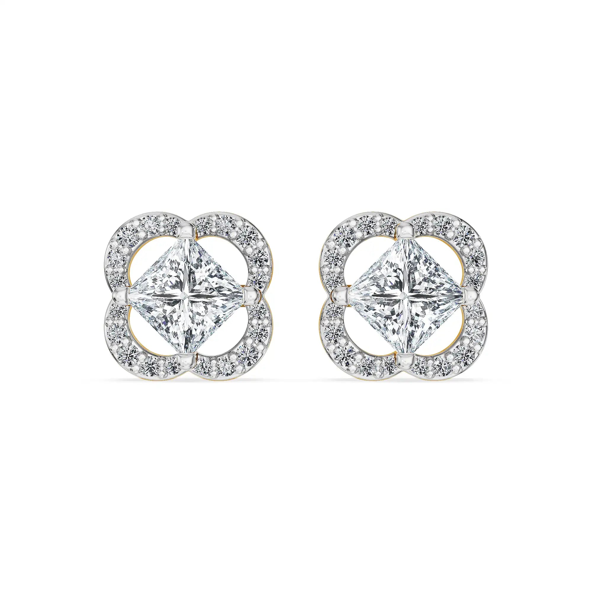 Luxe Clover Lab Grown Diamond Studs
