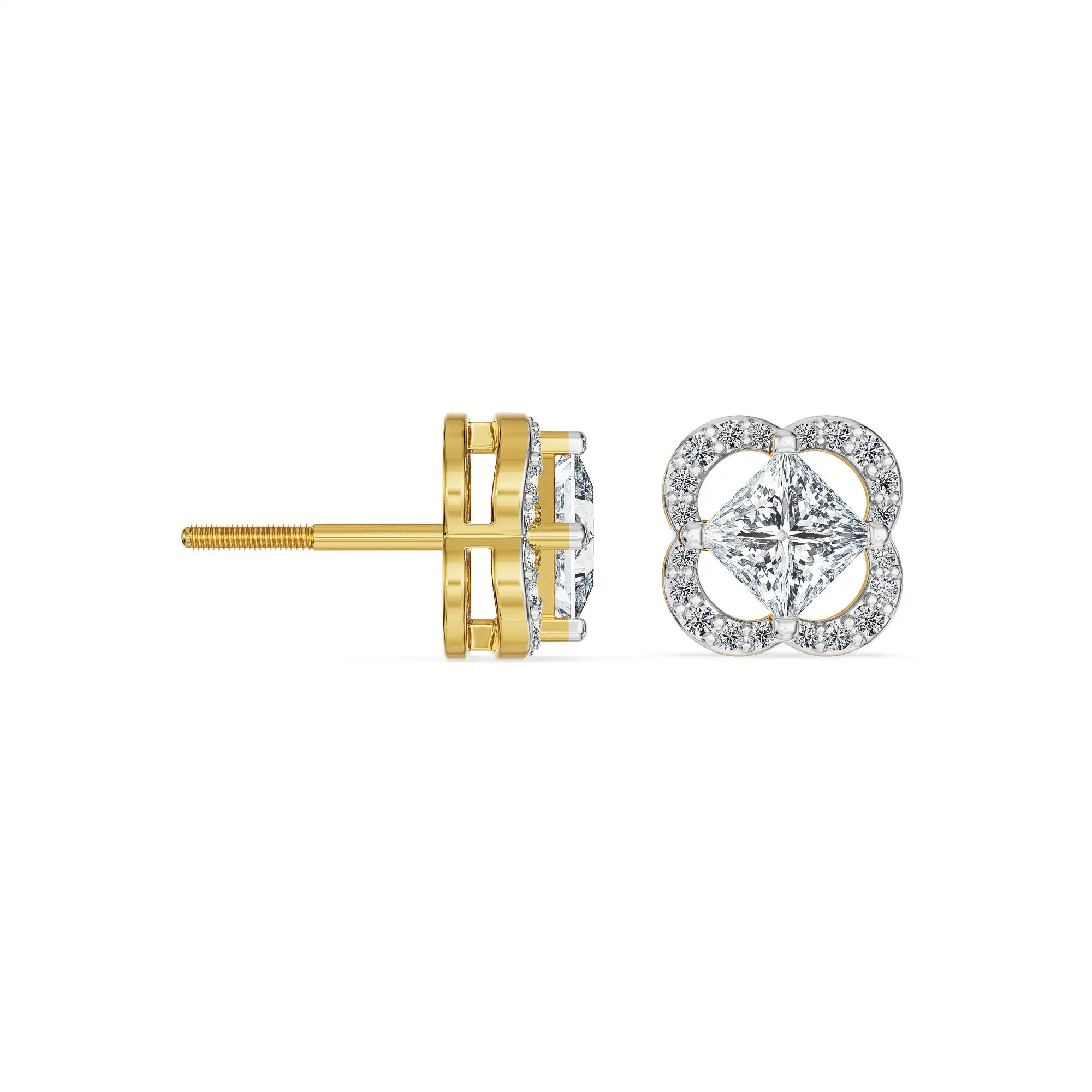 Luxe Clover Lab Grown Diamond Studs