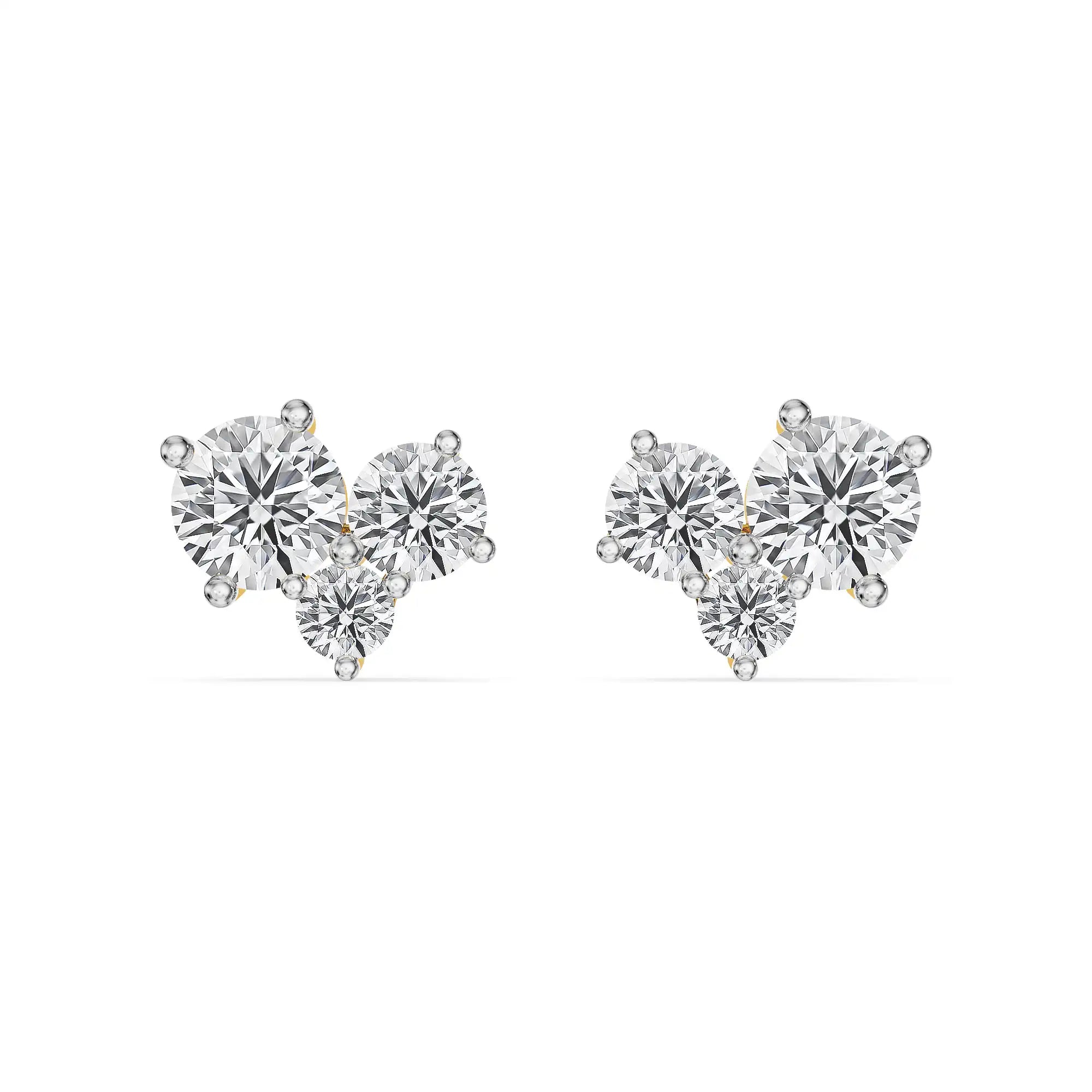 Floral Cluster Lab Grown Diamond Studs