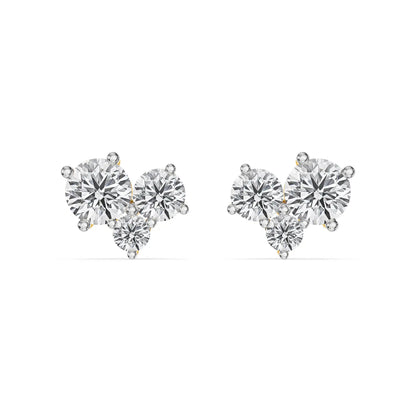 Floral Cluster Lab Grown Diamond Studs
