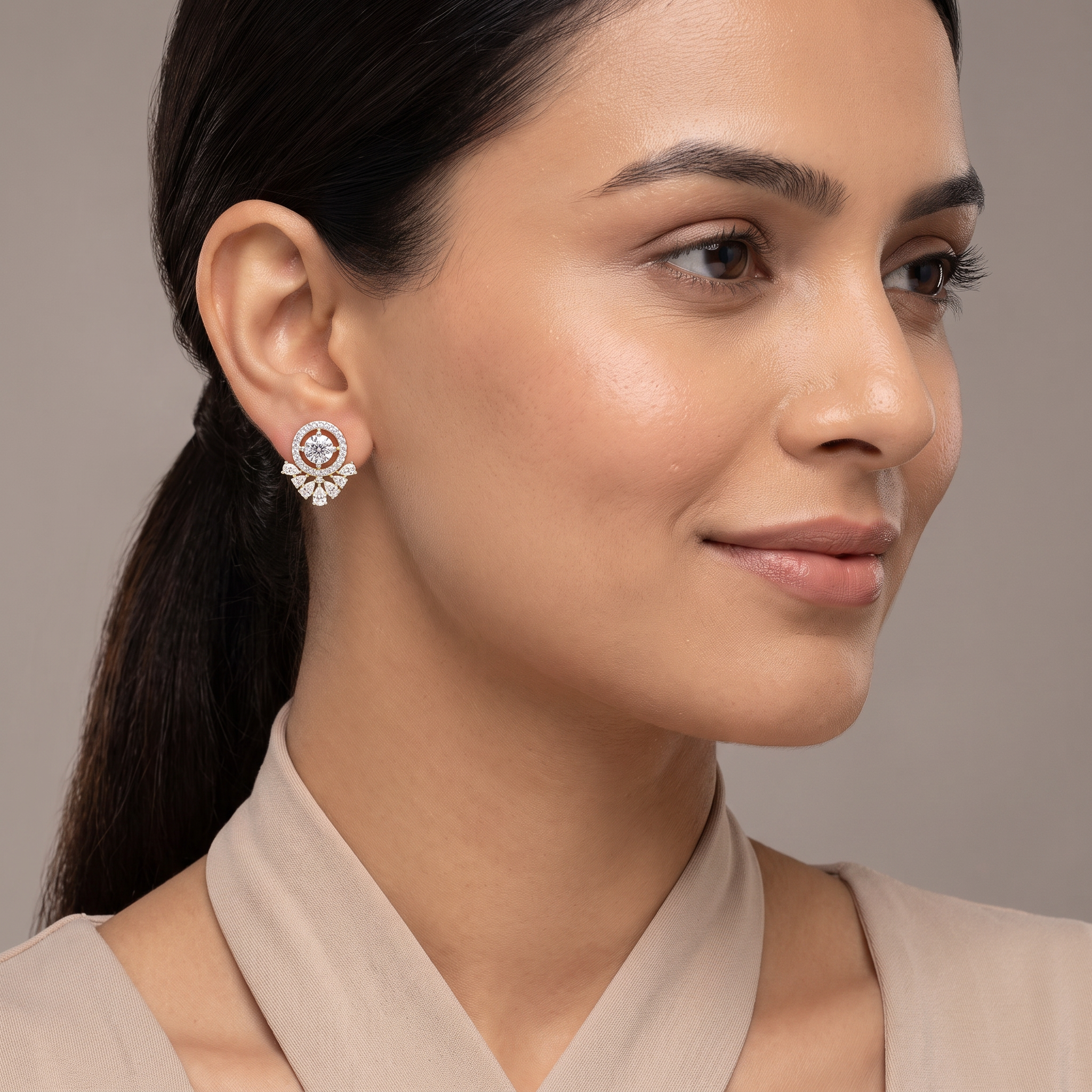 Radiant Bloom Lab Grown Diamond Studs
