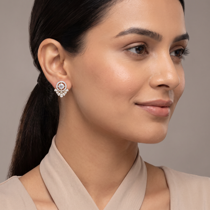 Radiant Bloom Lab Grown Diamond Studs