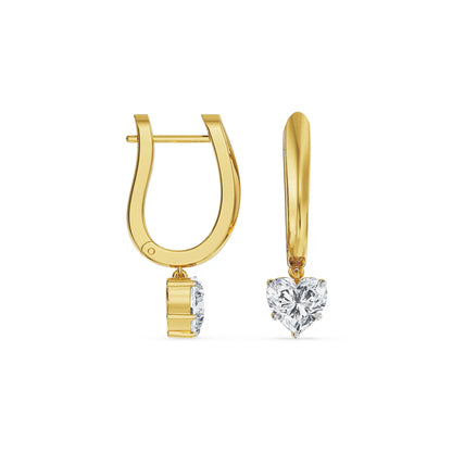 Radiant Heart Lab Grown Diamond Earrings