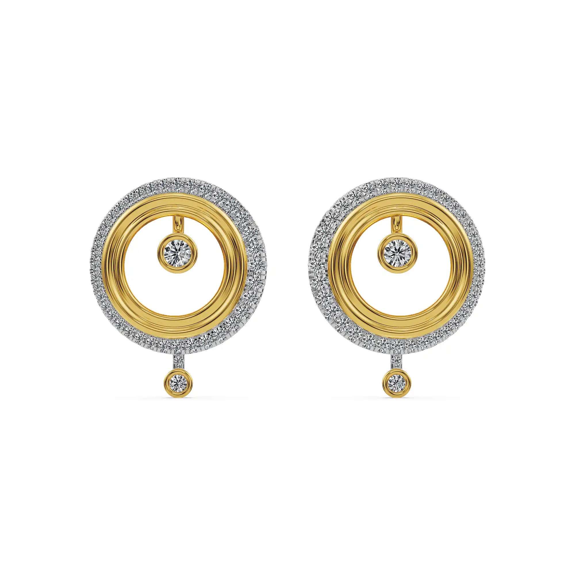 Luna Halo Lab Grown Diamond Earrings