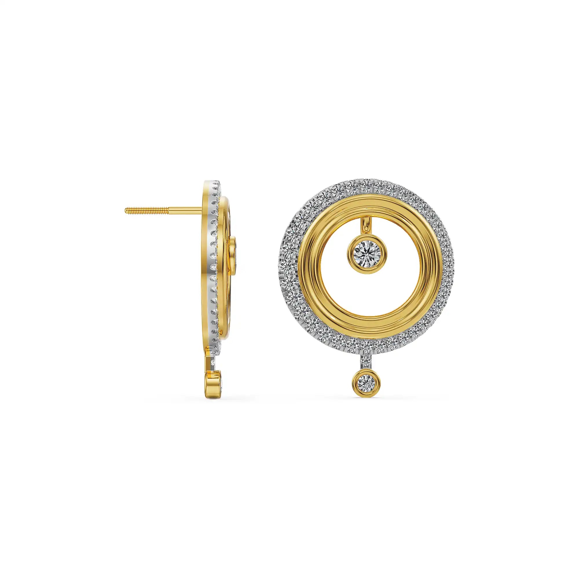 Luna Halo Lab Grown Diamond Earrings