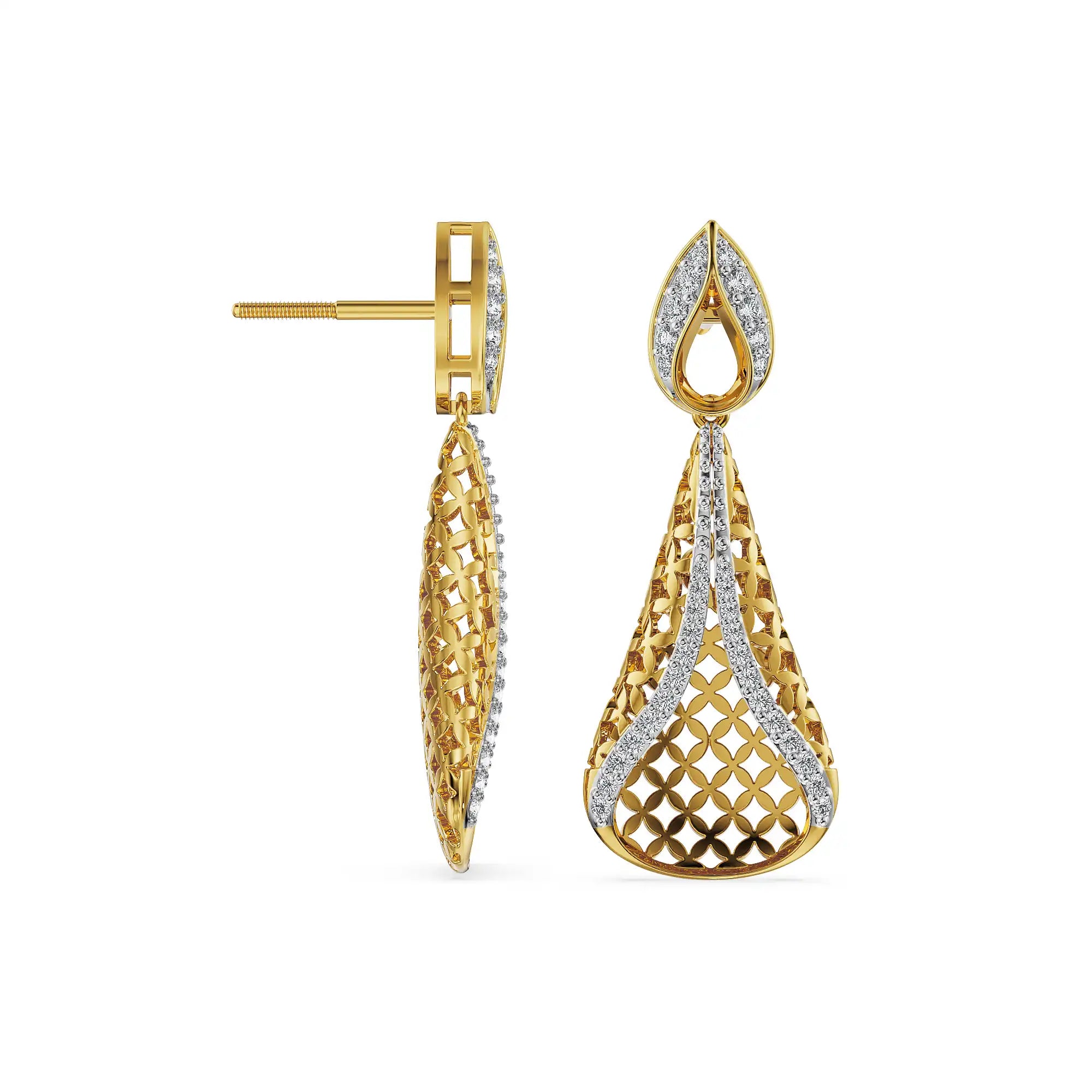 Auric Mirage Lab Grown Diamonds Drop Earrings