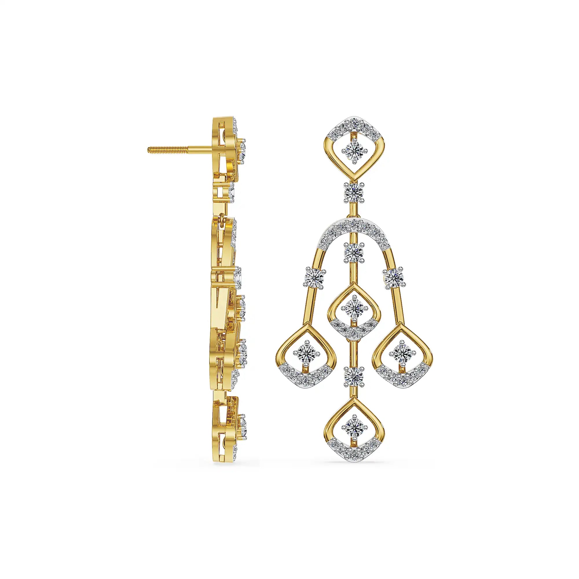 Starlight Symphony Lab Grown Diamond Earrings