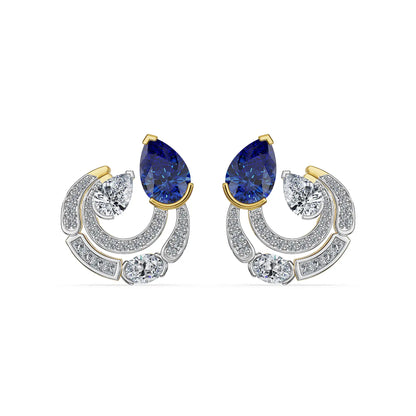 Midnight Halo Lab Grown Diamond Earrings