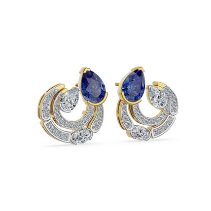 Midnight Halo Lab Grown Diamond Earrings