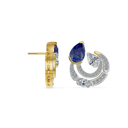 Midnight Halo Lab Grown Diamond Earrings