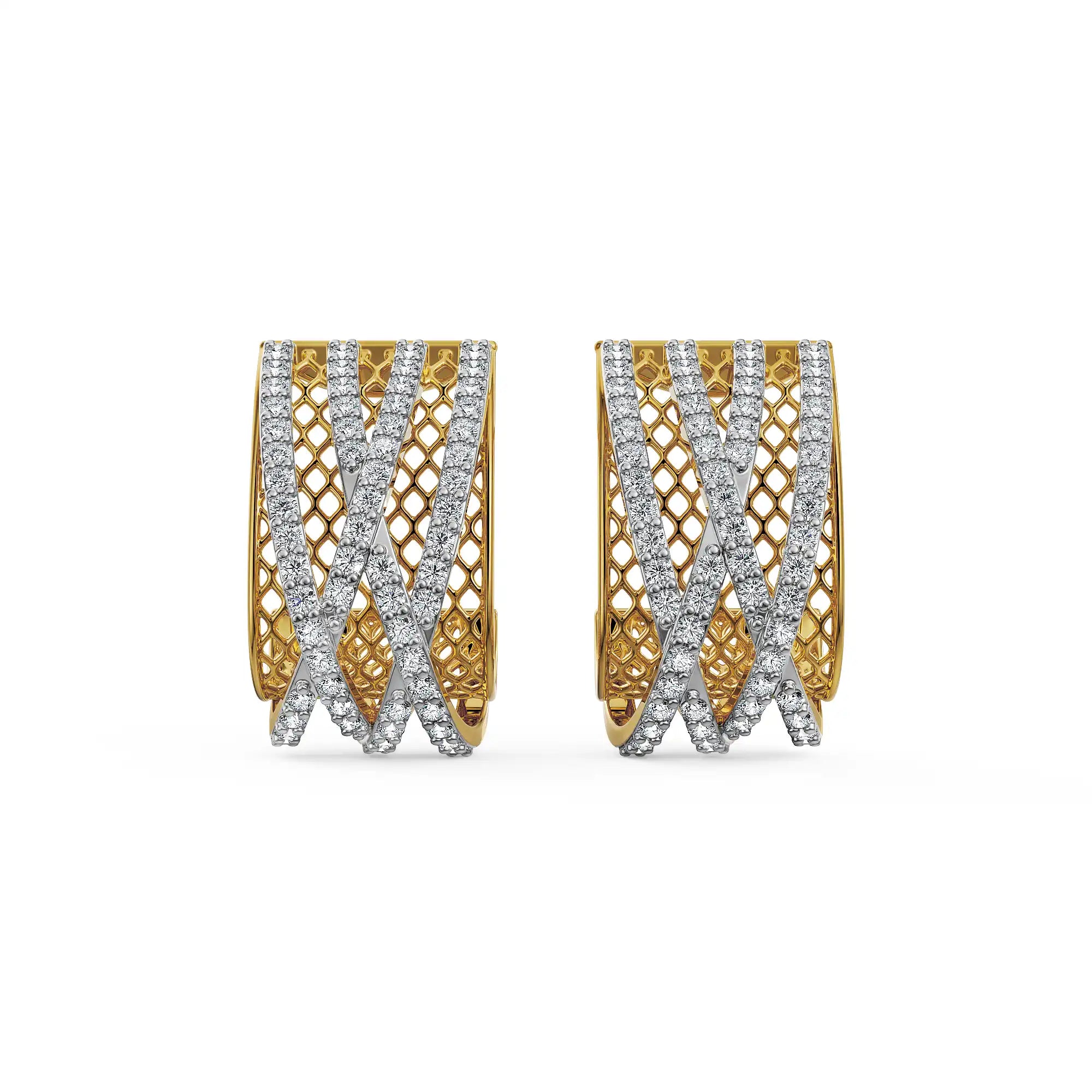 Interlace Lab Grown Diamond Earrings