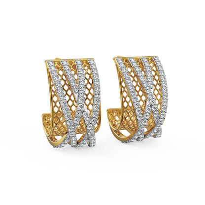 Interlace Lab Grown Diamond Earrings