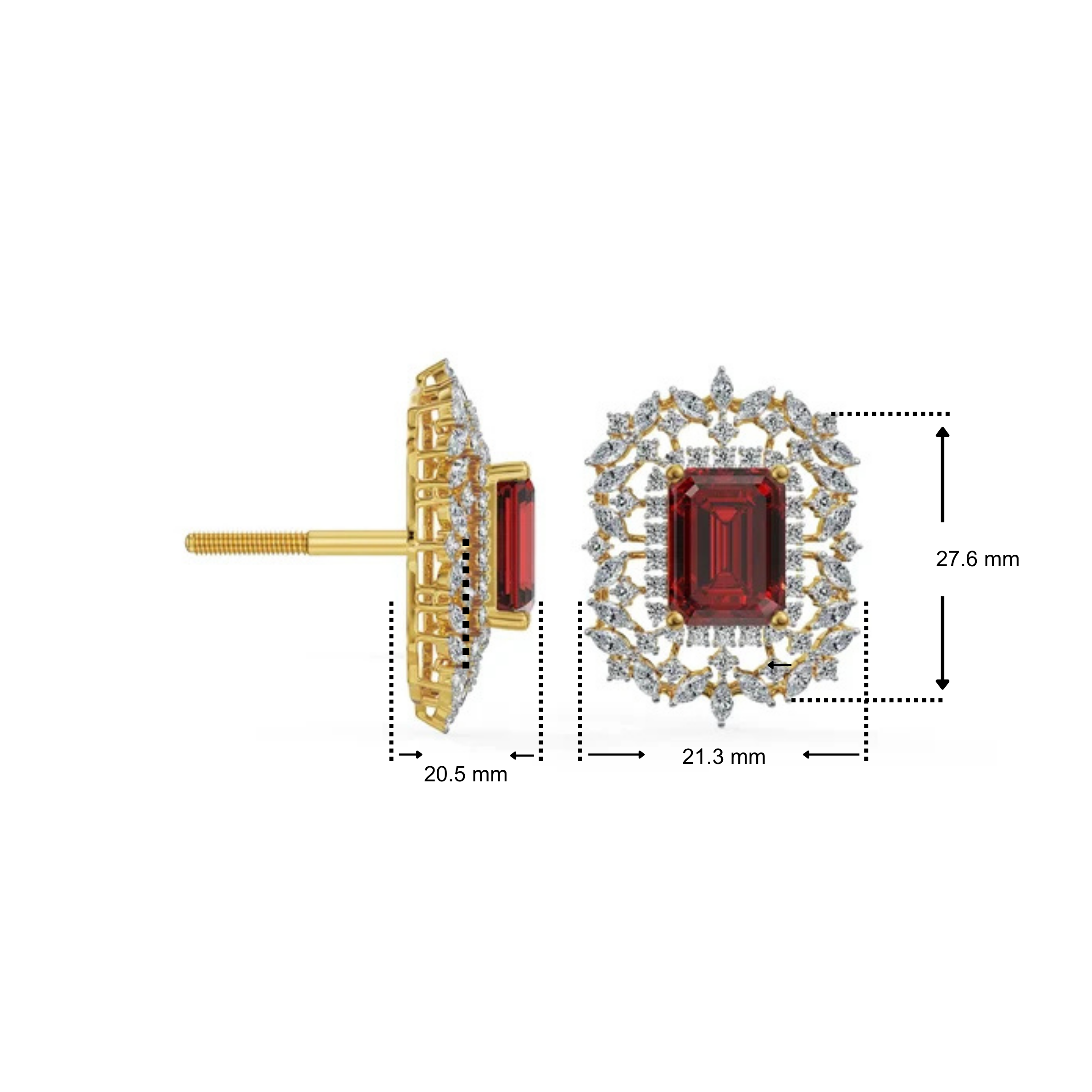 Manik Lab Grown Diamond Earrings