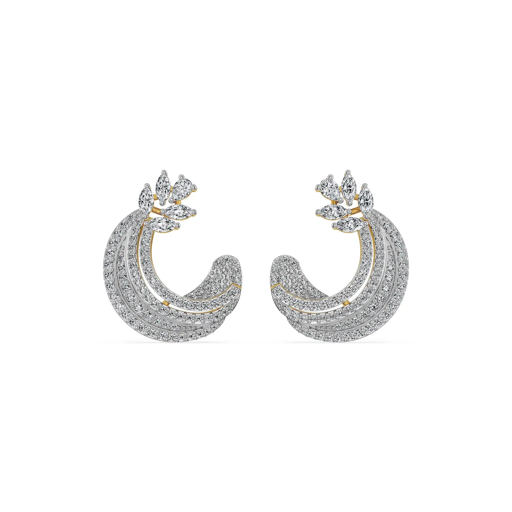 Lunara Vine Lab Grown Diamond Earrings
