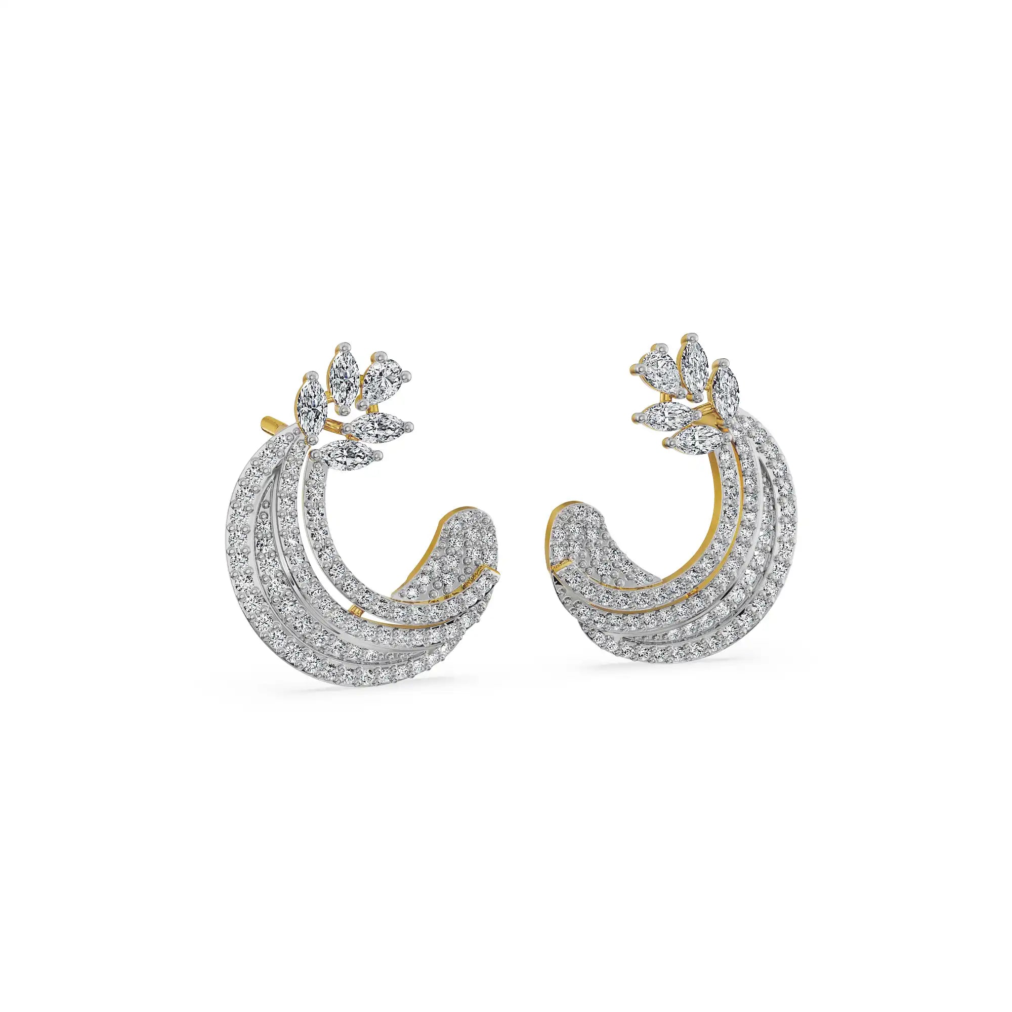 Lunara Vine Lab Grown Diamond Earrings