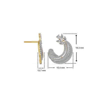 Lunara Vine Lab Grown Diamond Earrings