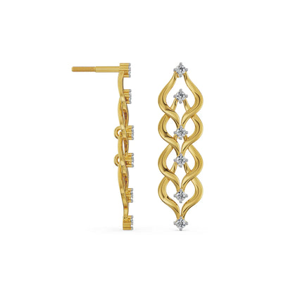 Weave Lab Grown Diamond Earrings