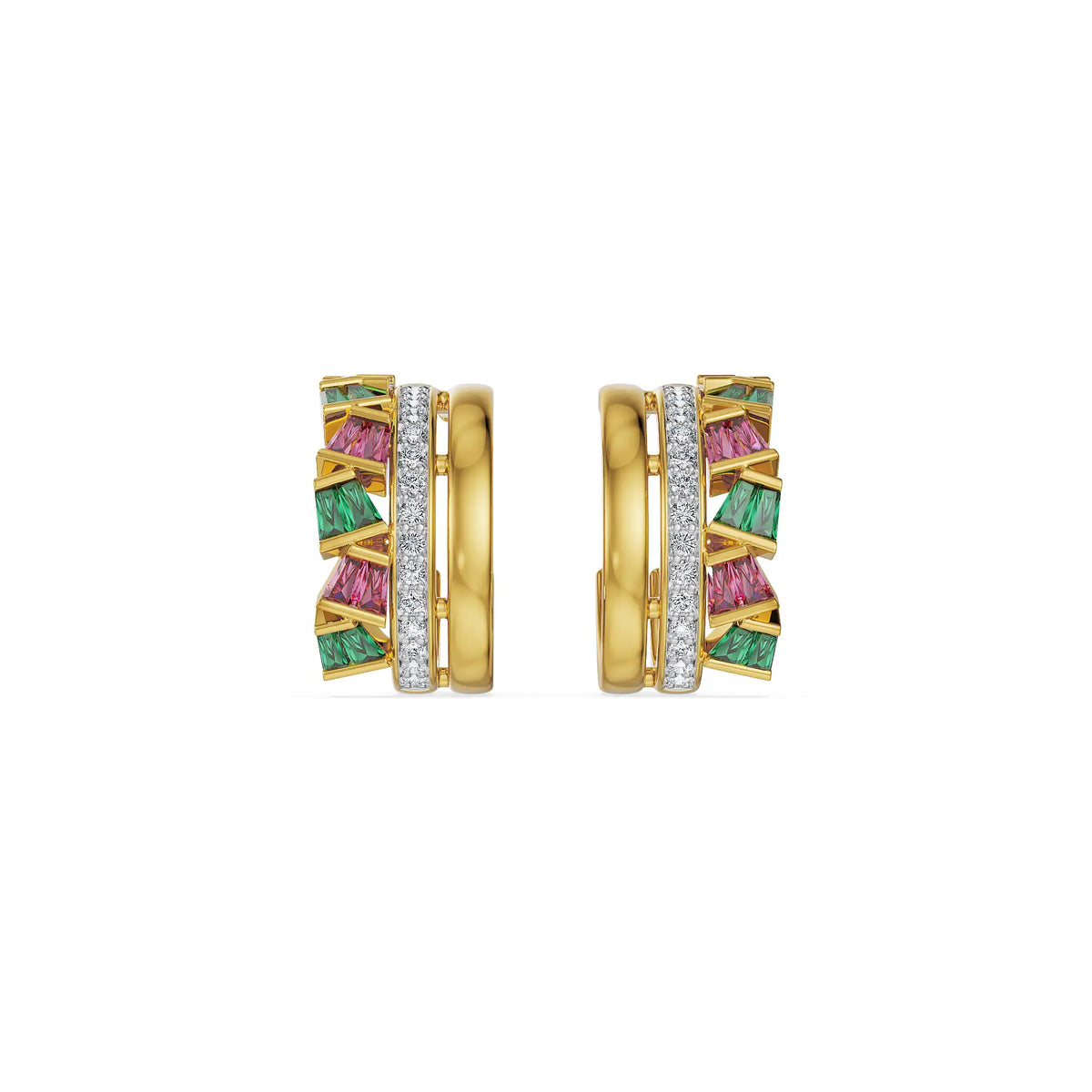Prismatic Lab Grown Diamond Earrings