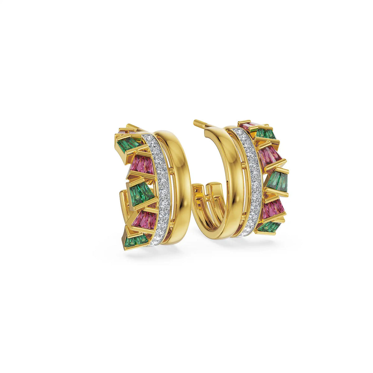 Prismatic Lab Grown Diamond Earrings